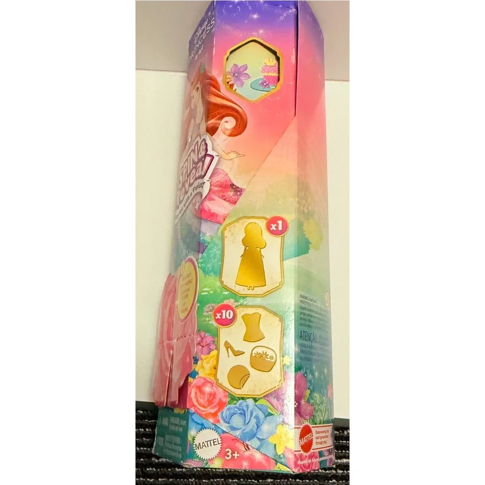 Mattel Disney Princess Spin & Reveal Ariel Kids Small Doll Multicolor New Toy